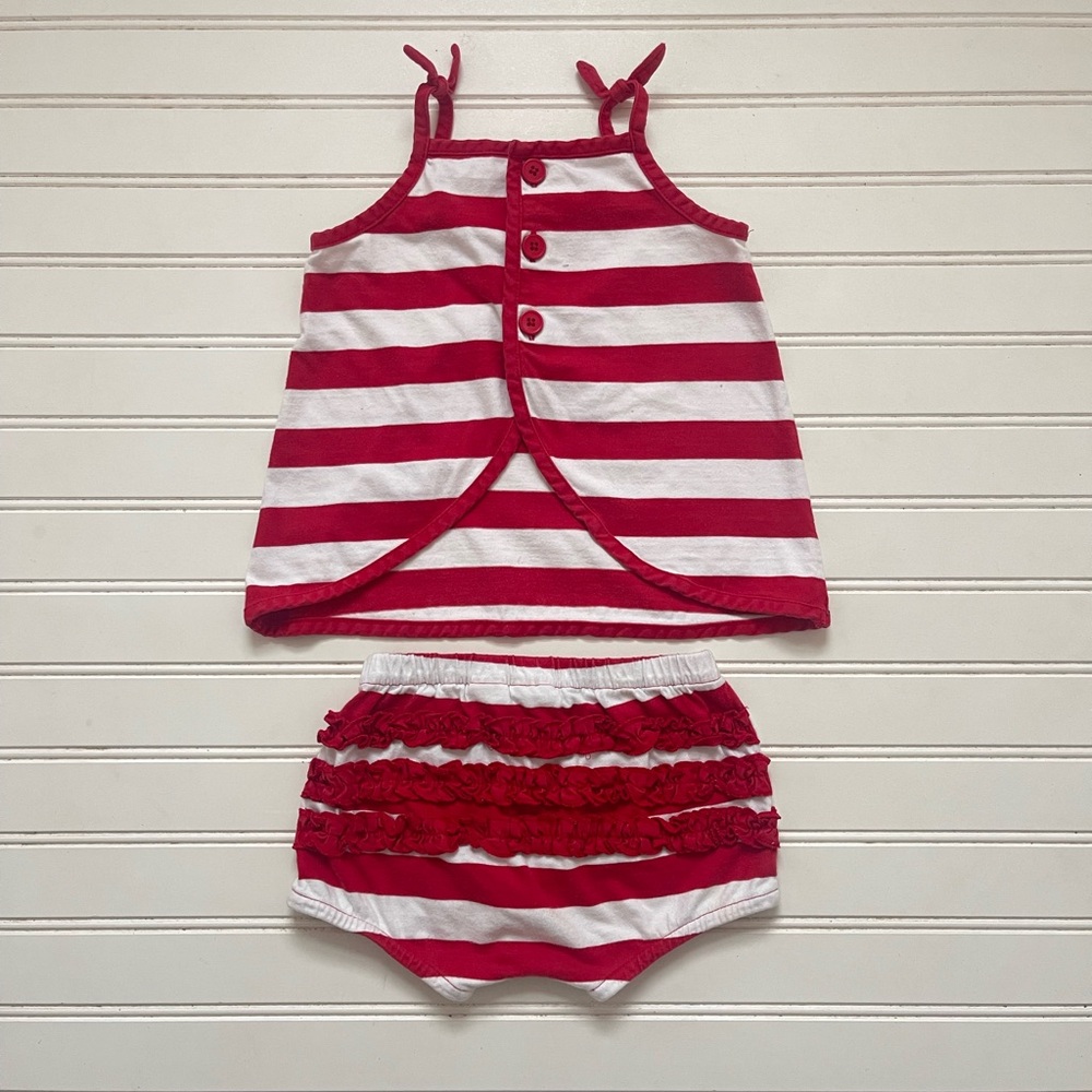 HANNA ANDERSSON VGUC Swing Top Ruffle Bloomer Summer Set